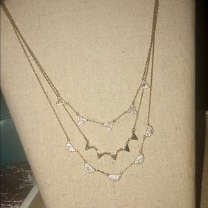 Stella & Dot Gold 3 way Necklace